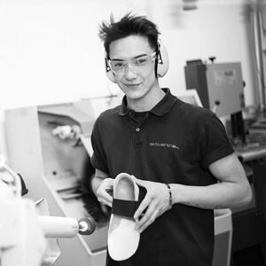 Ali Mohibi bei der Arbeit